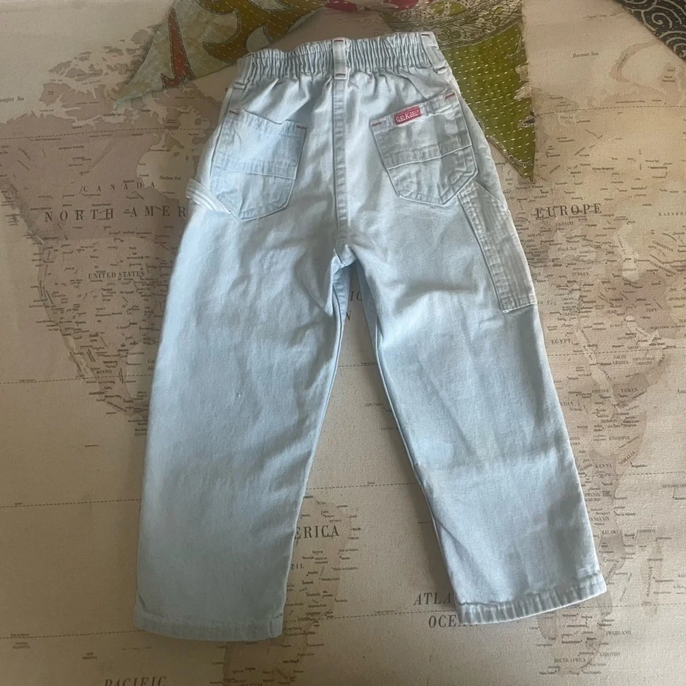 Oshkosh B’gosh Vintage Made in USA Light Blue Denim Pant Size 2